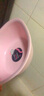 茶花（CHAHUA）儿童脸盆家用盆子塑料盆婴儿宝宝专用洗衣盆洗脸盆洗脚盆耐用 粉色 26cm 方盆 实拍图