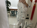 家の时光（Ht-home）夏季薄款月子服孕妇睡衣产妇哺乳衣产后喂奶衣产妇待产家居服套装 【双层纱布 亲肤柔软】小蓝鸭 XL码 推荐145-160斤 实拍图