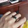 CHARLES&KEITHCK5-320300女士圈定系列半宝石饰爱心戒指 Silver银色 实拍图