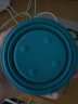 m square折叠碗便携旅行硅胶杯碗食品级泡面碗露营户外野餐宝宝碗 清水蓝 实拍图