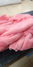 赛罗 浴袍男女保暖大码珊瑚绒睡袍秋冬季珊瑚绒家居服加大厚宽松休闲 粉红色衣长115CM 实拍图