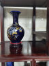 晨熙 景德镇陶瓷器水晶釉花开富贵花瓶客厅家居装饰品摆件礼品 蓝色赏瓶 晒单实拍图
