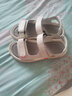 苏妃妃（sufeifei）凉鞋女夏季仙女风运动软底轻便透气露趾平底鞋魔术贴休闲沙滩凉鞋 9128-白蓝 39 实拍图