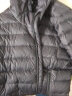 鸭鸭（YAYA）羽绒服男士轻薄短款修身时尚连帽保暖易打理外套简约潮D 黑色连帽 185/2XL 实拍图