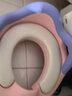 虞冕儿童1-3-8岁宝宝马桶梯小孩男女马桶圈婴幼儿座便器椅加大坐便圈 M7简约 白灰 马桶圈带挂环 实拍图
