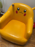 积木宝贝（JIMUBAOBEI）儿童沙发椅宝宝小沙发单人可爱卡通阅读公主男孩女孩迷你懒人座椅 PU黄色皮卡丘 实拍图
