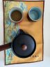 苏氏陶瓷（SUSHI CERAMICS）手绘釉画彩千里江山茶具套装礼盒侧把壶五色杯文创伴手礼 实拍图