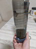 诺百纷第四代弹盖磁弹杯茶水分离泡茶杯男士女士户外便携大容量塑料水杯 深灰+大小茶仓800ml 实拍图