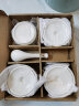 瓷航陶瓷炖盅套装纯白炖碗汤盅陶瓷隔水炖燕窝盅4个装可微波炉适用 4英寸纯白炖盅4个配勺 晒单实拍图