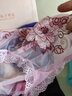 杰曼丽蕾丝中腰内裤女性感火辣提臀翘臀无痕收腹收小肚子纯棉抗菌裆 899#（杏牡丹+蓝牡丹+粉牡丹+白牡丹） M (建议80-120斤)腰围1.8-2.3 实拍图
