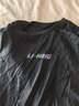 李宁（LI-NING）T恤男短袖新款夏季棉质纯白t轻简派2宽松休闲短袖t恤运动文化衫 黑色(纯棉)LOGO在袖口 L 实拍图
