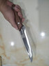 龙虎斩龙泉锻打剃骨刀屠宰厂专用杀猪放血尖刀屠夫肉摊锋利剔肉分割刀 红檀木条纹剃骨刀+刀套 实拍图