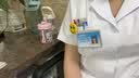 医缘医缘白大褂男女薄款透气修身学生实验服诊所医院大衣工作服印绣字 女收腰短袖 L 实拍图
