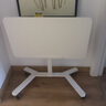 舒福思升降桌移动书桌学习桌笔记本电脑桌床边办公桌站立式工作台高脚桌 【旋转款】气动升降站立桌 白色 实拍图