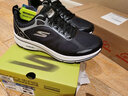 斯凯奇（Skechers）男鞋子 25秋季新款轻便百搭透气运动鞋缓震回弹耐磨跑步鞋休闲鞋 热售主推/简约白黑 43.5 (脚长28cm) 实拍图
