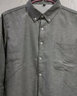 罗蒙（ROMON）长袖衬衫男士潮流宽松休闲白衬衫外套纯色棉质衬衣男灰色加绒XL 实拍图