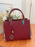 尔羊奴（ERYONOU）牛皮真皮女包包女款2025年新款手提斜挎包生日礼物送妈妈包结婚包 酒红色 实拍图