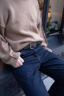 PRADA/普拉达【礼物】男士可双面佩戴Saffiano皮革腰带皮带 黑色/波罗的海蓝 100cm 晒单实拍图