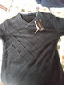 守约贤者秋冬季款男士纯色长袖t恤男V领韩版潮流秋衣宽松体恤衫加肥加大码 1183黑色加绒 2XL建议体重170-190斤 实拍图