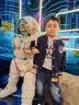 真维斯（Jeanswest）男童春秋外套儿童2026新款学院风拼接棒球服男大童春装时尚夹克衫 藏蓝/快乐生活K+太空骑行 150 实拍图
