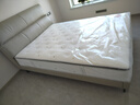顾家家居（KUKA）京东独家家具卧室百搭耐磨简约奶油风头层黄牛皮双人大床DS8116B 8136皓月白1.5m 实拍图
