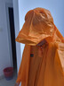 Naturehike三合一户外雨衣登山地布 多功能户外雨衣徒步加厚露营雨披旅游 20D涂硅-橙色 实拍图