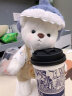 吉吉熊（JIJIXIONG）520情人节伊莉娜熊小熊玩偶娃娃毛绒玩具公仔送女孩生日礼物 海狸套装 (新款） 30厘米中号小熊+衣服+透明礼袋  代写贺卡 实拍图