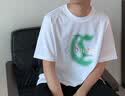 卡宾【凉感索罗那】男装印花T恤肌理短袖 米白色-凉感 52/180/XL  实拍图