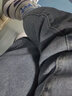 椋釉牛仔裤男秋季冬款宽松直筒长裤新款九分百搭男士裤子男休闲裤男 黑色+中蓝 2XL （140-155斤可穿） 实拍图