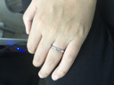 周百福结婚对戒钻戒18K金对戒玫瑰金情侣铂金戒指求婚订婚钻石戒指女 18K玫瑰金（实心） 女戒 实拍图