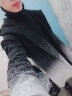 Genanx闪电潮牌毛衣男春秋季纯色韩版修身高领针织衫套头打底衫 黑色 XL 实拍图