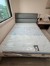顾家家居（KUKA）京东独家家具卧室百搭耐磨简约奶油风头层黄牛皮双人大床DS8116B 8136海盐蓝1.5m+亚运潮汐垫 实拍图