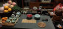 石匠同丰 天然乌金石茶盘（多款式多尺寸）经典功夫茶具茶托盘 大小号茶台 一叶扁舟80*40*3 实拍图