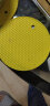 HHFA 大号圆形餐桌硅胶隔热垫套装 锅垫碗垫盘子垫餐垫防水防烫防滑垫 柠檬黄 实拍图