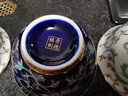 银斯妮（yinsini） 陶瓷茶杯999纯银茶杯70毫升主人杯单杯功夫茶手工银 蓝 7cmX3.5cm70ml1只 实拍图