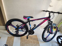 金武端自行车成人山地车公路赛车单车骑行变速超轻越野中学生初中青少年 尊享版-三刀轮-炫彩蓝【铝架】 27.5寸24速 实拍图