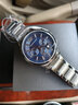 EMPORIO ARMANI阿玛尼手表男士欧美表时尚休闲商务简约石英腕表情人节新年礼物 蓝盘钢带AR2448 实拍图