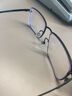 依视路（ESSILOR） 新款商务男镜架时尚镜框女配依视路镜片近视定制眼镜网上配镜 金属-全框-2054BK-黑色 镜框+依视路A4防蓝光1.56现片 实拍图
