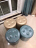 孜度 皮凳子沙发凳客厅换鞋凳欧式皮墩沙发凳客厅矮凳家用换鞋凳圆凳 实拍图