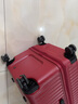 爱可乐（Echolac）超大容量拉杆箱时尚方形旅行箱TSA密码锁箱行李箱PC183K红色28吋 实拍图