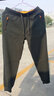 古星（GUXING）春夏款跑步运动裤男束脚裤棉针织长裤宽松休闲裤男口袋拉链裤子男 深灰冬季加绒 XL /180 实拍图