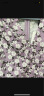 bebe夏季系列女士V领碎花印花茶歇连衣裙250022 紫色 M 晒单实拍图