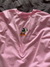 柘雨 孕妇装夏装套装纯棉韩版中长款打底衫短袖宽松T恤孕妇装大码夏上衣 粉色上衣+孕妇七分裤 L(90-120斤) 实拍图