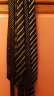 诺斯.马丁领带男士商务校园学生学院风手打7.5cm 黑色条纹7cm 实拍图