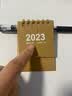 zc儿童礼物2026年创意简约ins迷你小台历小清新学生便携2025日历农历桌面装饰摆件 牛皮纸色（2025.8-2026.12） 实拍图