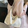 纷素包包女包生日礼物女实用大容量托特包通勤包斜挎包女单肩包腋下包 米白色蝴蝶单肩包 实拍图