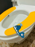惠寻马桶坐垫可水洗通用家用马桶贴加厚款 黄色鲸鱼带提手 实拍图