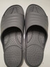 宝人（boree）拖鞋男外穿新款浴室防滑防臭一字拖石墨烯抗菌情侣室内家居凉拖鞋 灰色 43-44 男款 实拍图