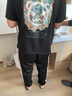 遥渠（YAO QU）短袖男2023夏季新款港风恶魔笑脸短袖T恤男ins潮流宽松情侣上衣服 纯棉T恤1071 黑色 XL 实拍图