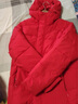 埃尔蒙特连帽加厚羽绒服男款保暖衣耐磨外套女防泼水冬季防风御寒 【城际系列】女士红色 XL 实拍图